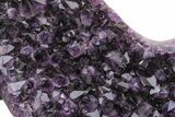 Deep-Purple Amethyst Wings on Metal Stand - Large Crystals #209260-18